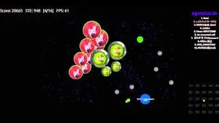 Agar.io // OAG DUO Rubik & Reisi //Random Asian Server Takeover 2