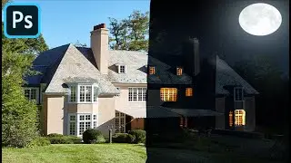 HOW TO TURN DAY SCENE IN TO NIGHT IN ADOBE PHOTOSHOP.