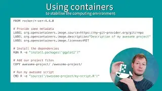 Using containers to stabilise the computing environment - Jan Simson