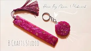 Resin Art Tutorial || Resin Key Chain & Bookmark Tutorial step by step || #resinart #resin