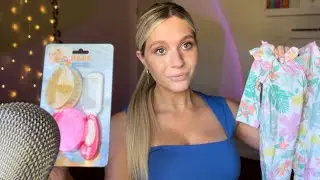 ASMR| Bumpdate and Show and Tell of Baby Items (Tracing, Over Explaining, Whispers)