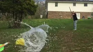 Slow motion water balloon