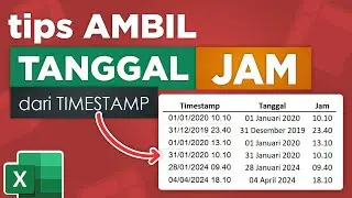cara ambil jam dan tangg di timestamp #shortvideo #shorts #bengkelexcel