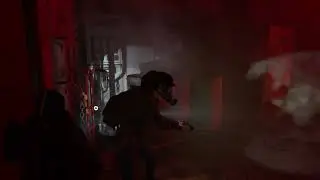 Why is she blocking the door?