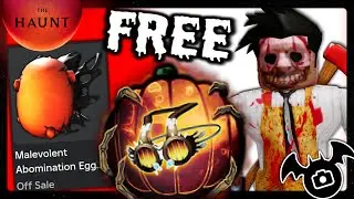 THE HAUNT! HOW TO GET Malevolent Abomination Egg Parasite & Spectral Spectacles Badge! (ROBLOX)