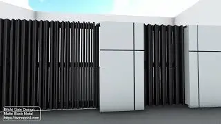 Modern gate design for folding gate / automated bifold gate / automated swing gate