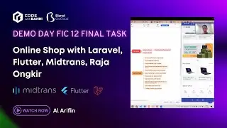 Demo Day FIC Batch 12 - Online Shop App with Flutter, Laravel, Midtrans Core-API, Raja Ongkir
