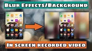 How to add blur effects on screen recorded video from android - Blur overlay