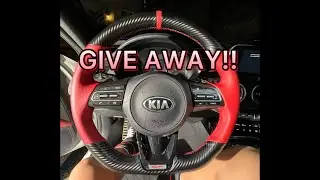 Red Carbon fiber/leather Wheel Vinyl Wrap + Give away!!