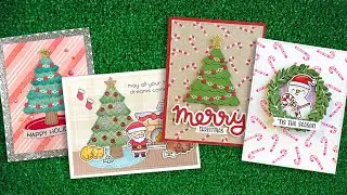 Intro to Build-A-Christmas Tree, Candy Cane Background Stencils & Peppermint Stripes Stencils