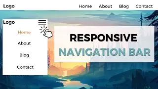 Creating a Modern Responsive Navbar using HTML, CSS & JS