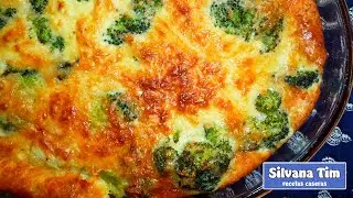 Cómo hacer TARTA de BRÓCOLI y QUESO DELICIOSA!!!  Recetas fáciles. El brócoli es un vegetal estrella