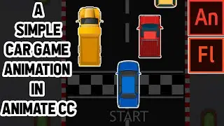 A Simple 2D Car Game Animation Tutorial | Adobe Animate CC Tutorial