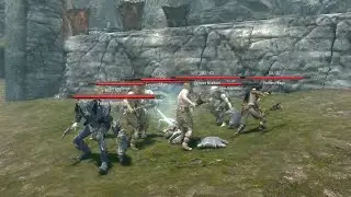 Skyrim Battles - Forsworn Tribe vs. Falmer Squad