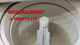 Quick Solution: Washer Not Draining - Unclog drain pump
