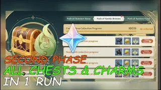 MONDSTADT AREA 100% COLLECTION. Second Phase One Run Chests & Charms Moonchase Event Genshin Impact.