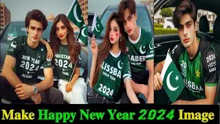 Happy new year 2024 Ai Photo editing | 2024 ai photo editing tutorial |