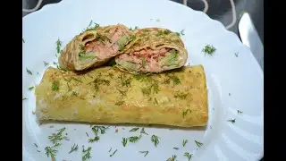 Полезный и вкусный завтрак//Яичные роллы с красной рыбой и авокадо!