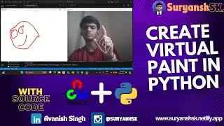 Create a Virtual Paint Program in Python - Step-by-Step Tutorial | Coding | Suryanhsk #coding