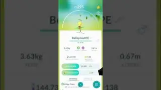 🥲 100 IV 💐 Bellsprout/All EVOLUTIONS🍃 #bellsprout #100iv #pokemongo #shorts #pokemon #evolution
