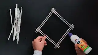 Home Decoration Idea // Newspaper Craft // Paper Craft // Best Out Of West // DIY Newspaper