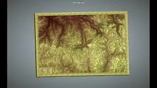 Ергаки.  Модель карты 640х440мм
