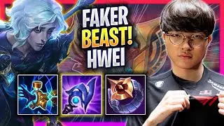 FAKER IS A BEAST WITH NEW CHAMPION HWEI! - T1 Faker Plays Hwei MID vs Viego! | Season 2023