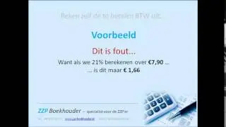 4  Reken zelf als ZZP'er de BTW uit
