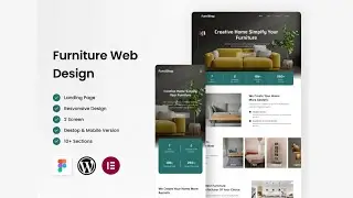 HOW TO APPLY LANDING PAGE FROM FIGMA TO WORDPRESS ELEMENTOR | EPS#1 | LANDING PAGE FURNITURE