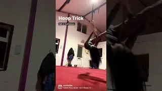 Try this simple Aerial Hoop Trick: Split to front balance