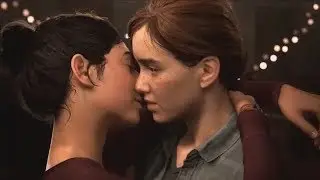 The Last Of Us Part 2 Ellie's kiss cutscene