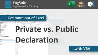 Private vs  Public Declaration - Getting Started with Excel VBA