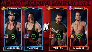 WWE Undertaker & Kane (BOD) vs Triple H & Shawn Michaels (DX) \ WWE 2k Battlegrounds Gameplay PC