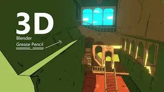 Creating 2d/3d Fantasy Environment in Blender with Grease Pencil