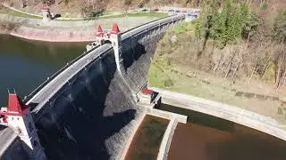 Přehrada Les Království, duben 2020