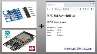 ESP32 BMP180 Web server with Arduino IDE