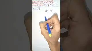 Easy way to Remember Sin Cos ratios 