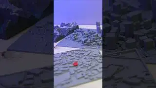 Printing CITYSCAPES & TERRAINS with a 3D printer👆🏻 #3dprinting  #timelapse #satisfying #bambulab