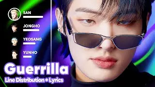 ATEEZ - Guerrilla (Line Distribution + Lyrics Karaoke) PATREON REQUESTED