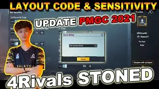 4RIVALS STONED Sensitivity & Control Code PMGC 2021 | PUBG Mobile