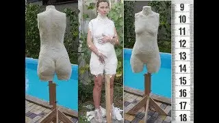 DIY: How to Make a Mannequin Plaster + Foam (Part 1) Dress Form Cast In Flexible Foam