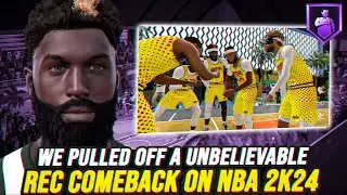 WE PULLED OFF ANOTHER UNBELIEVABLE REC COMEBACK ON NBA 2K24😱