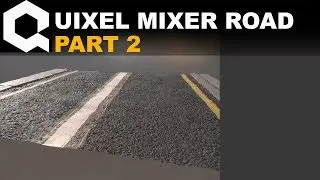 Quixel Mixer road in UE4 and 3ds max. Part 2. Fresh Asphalt surface. Street decals.