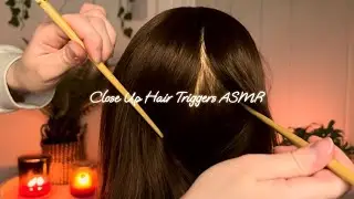 ASMR Super Slow Hair Triggers with Gentle Whispering | Hair Brushing, Parting, Scalp, Combing, Nails