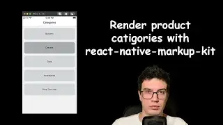 #8 - Render product categories with react-native-markup-kit | React Native open-source eCommerce App