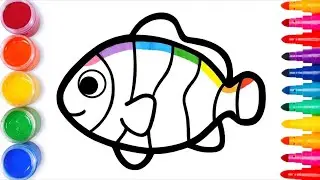 Bolalar uchun baliq chizish/Drawing Fish for children/Рисунок Рыба для детей