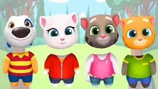 Funny Wrong Head Video with Talking Tom, Angela, Ginger and Hank - Baby Songs for Kids Funny Animals