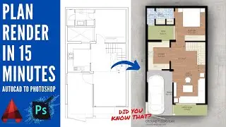 Easy Plan Rendering in Photoshop Tutorial [15 minutes]