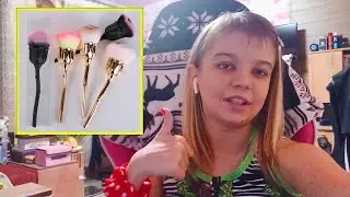Кисть для румян роза 🌹