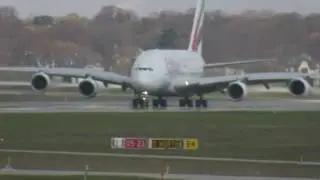 emirates a380 aborted take-off test